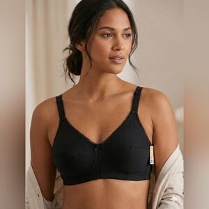NWT Amoena Elegant Contours Black Underwire Bra Size 36C